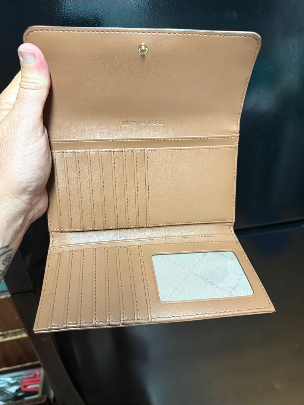 Michael Kors Quilted Chevron Continental Wallet